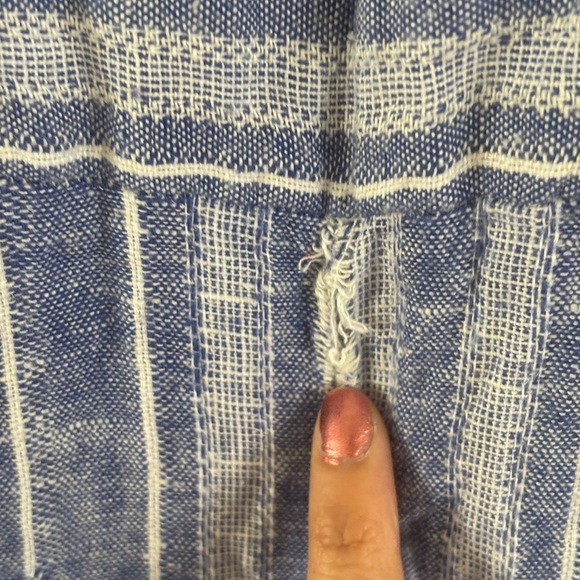 Indigo Rein Blue Jumpsuit with Wide Legs and Tie Belt - Picture 8 of 9